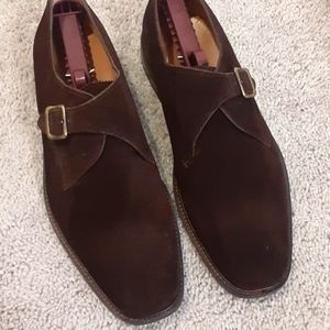 Florsheim suede single monk oxford